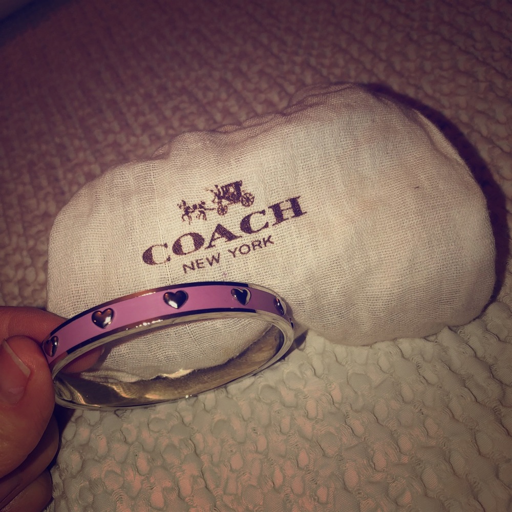 Coach bracelet pink